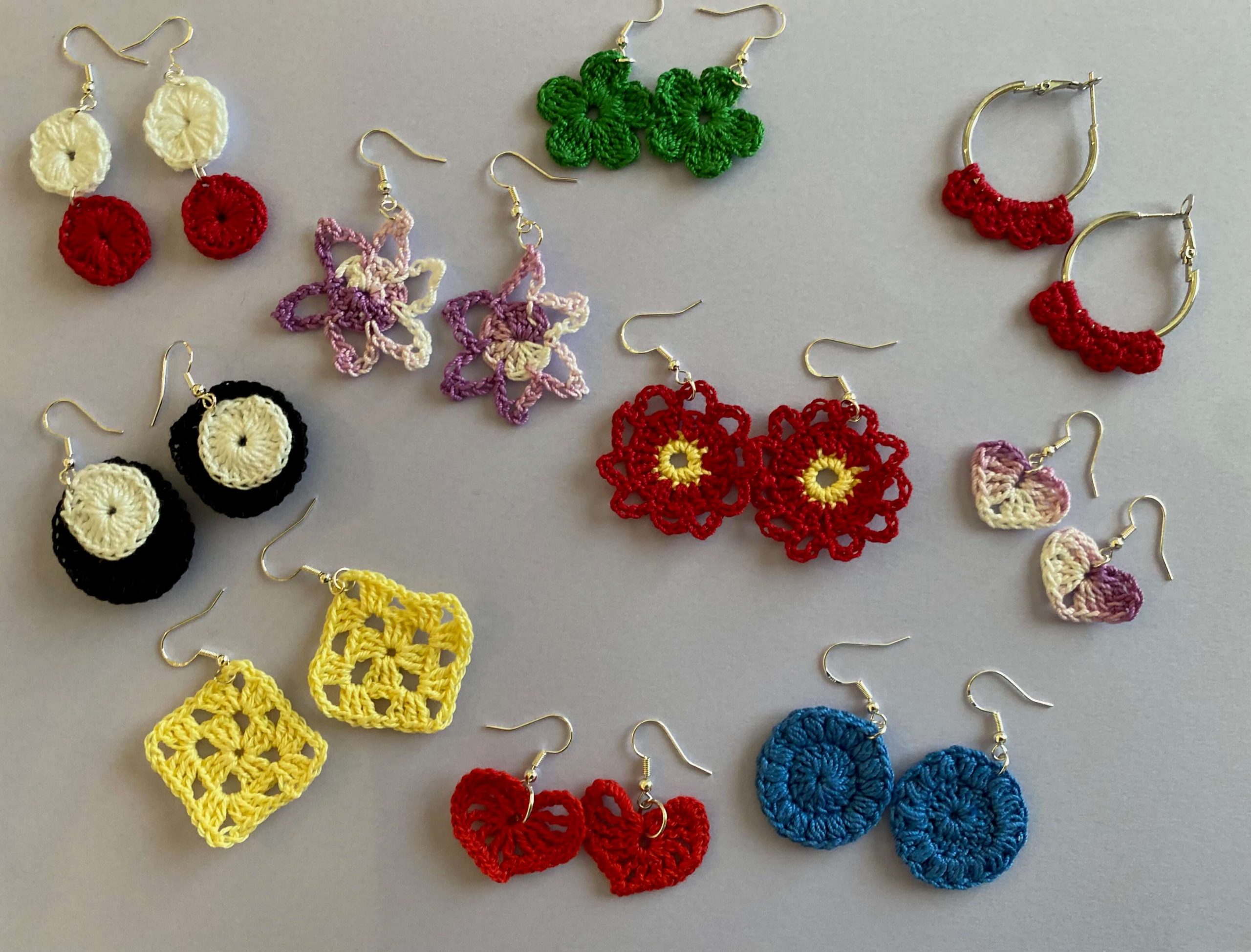 Crochet jewellery