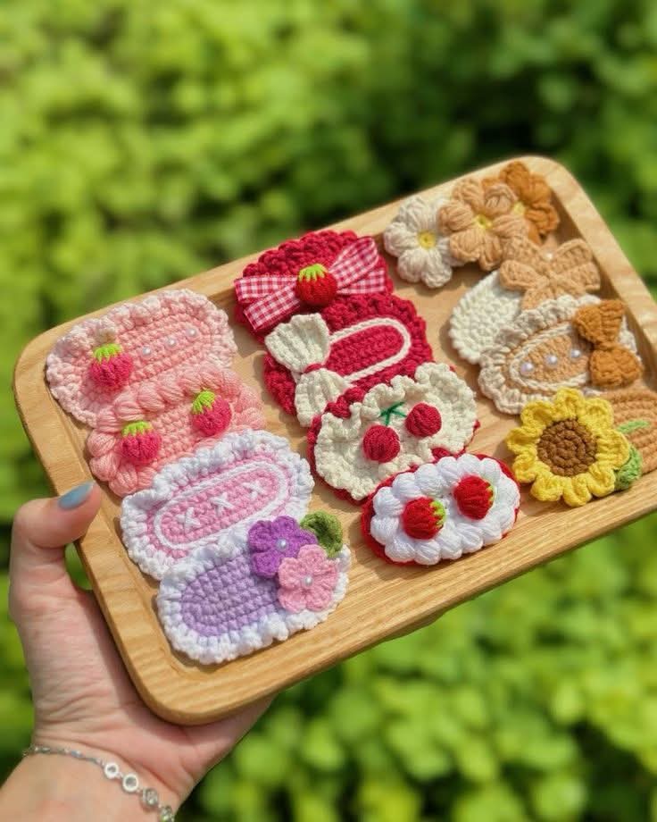 Handmade Crochet Cute Hair Clip | হাতে বোনা কিউট হেয়ার ক্লিপ